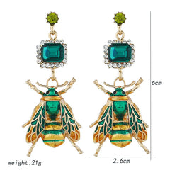 "Philomena" Bee Drop Earrings