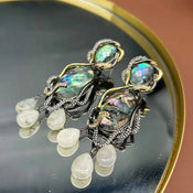 "Maristia" Shell Tassel Earrings width=100 