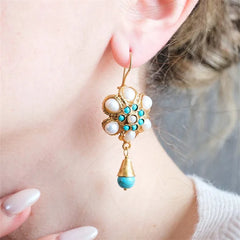 "Myrisse" Turquoise Dangle Earrings