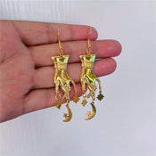 "Selinthra" Celestial Earrings width=100 