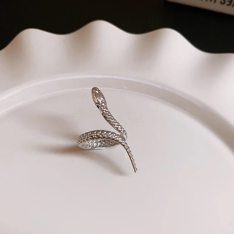 "Ethelaira" Snake Bracelet Ring Set