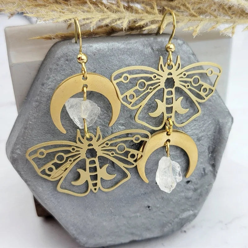 "Luminisse" Moth Earrings Collection