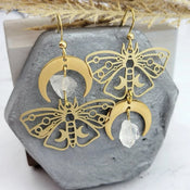 "Luminisse" Moth Earrings Collection width=100 