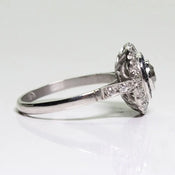 "Floriana" Rhinestone Flower Ring width=100 