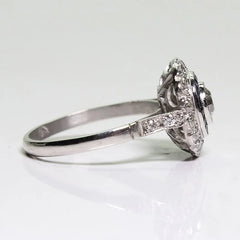 "Floriana" Rhinestone Flower Ring