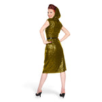 "Alexis" Sequin Hooded Dress width=100 