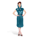 "Alexis" Sequin Hooded Dress width=100 