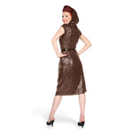"Alexis" Sequin Hooded Dress width=100 