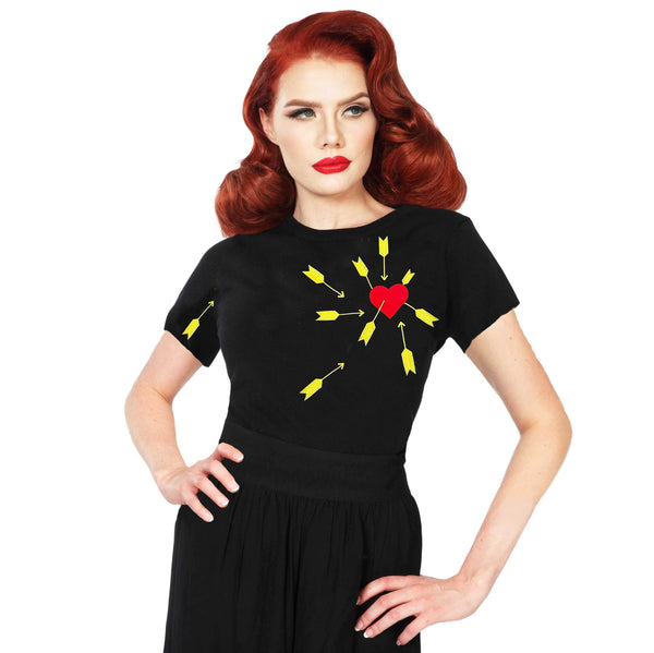 "Carefree" Heart and Arrows Sweater