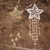 "Elladine" Star Dangle Earrings width=100 