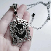 "Georgiana" Bat Pendant Necklace width=100 