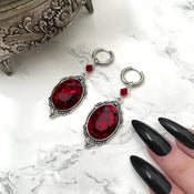 "Vesperine" Vampire Cameo Earrings width=100 