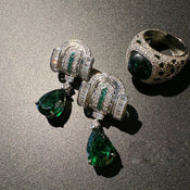 "Curvana" Deco Earrings width=100 