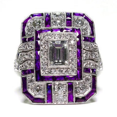"Silviera" Square Ring