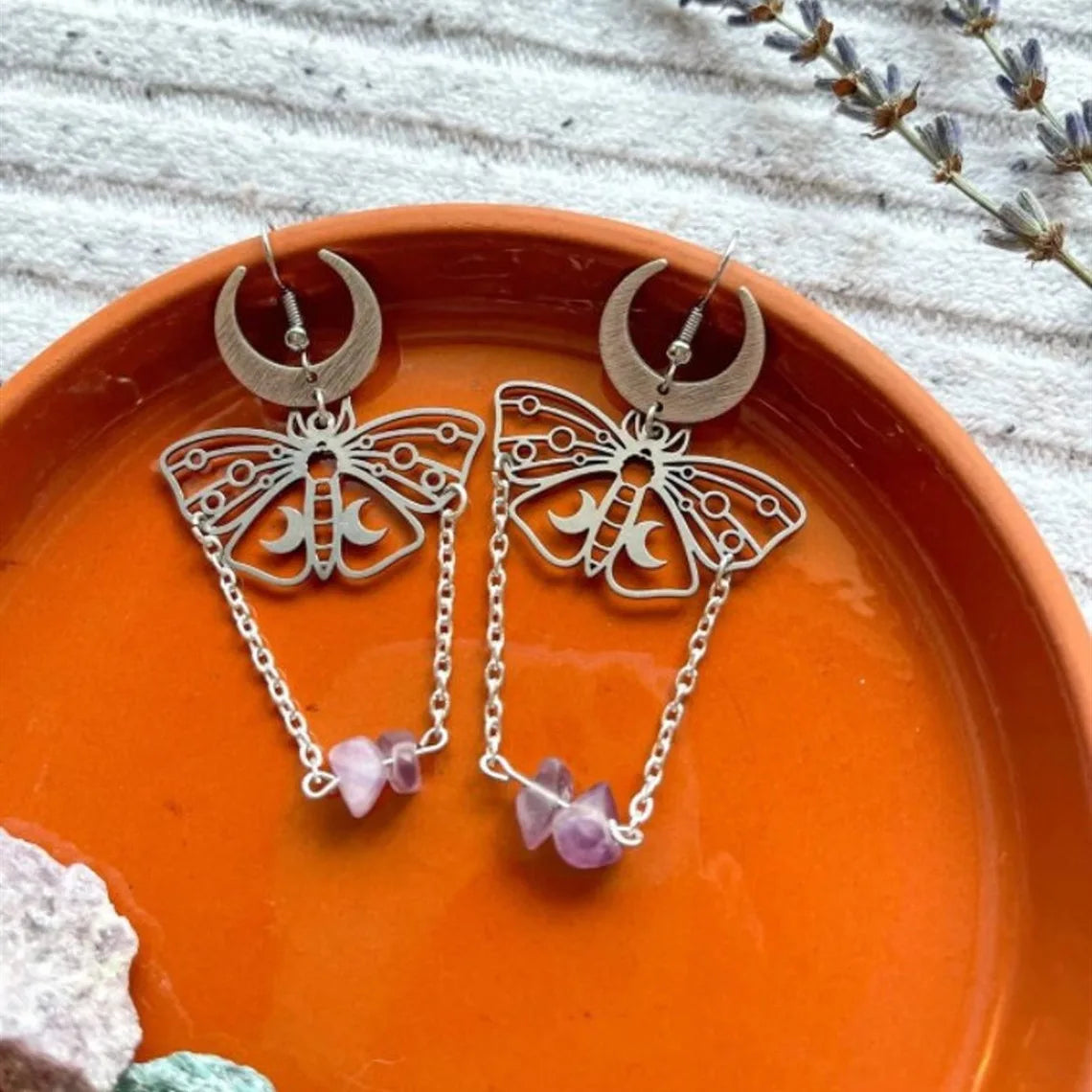 "Luminisse" Moth Earrings Collection