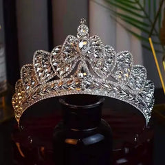 "Merilla" Rhinestone Tiara Headpiece
