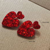 "Clariette" Heart Earrings width=100 