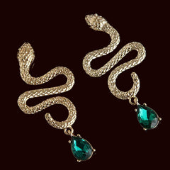 "Florizel" Snake Drop Earrings