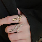 "Ethelaira" Snake Bracelet Ring Set width=100 