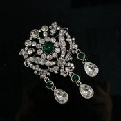 "Praetia" Court Rhinestone Brooch width=100 
