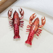 "Norwessa" Enamel Lobster Brooch width=100 