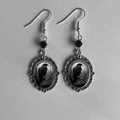 "Vesperine" Vampire Cameo Earrings width=100 