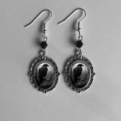 "Vesperine" Vampire Cameo Earrings
