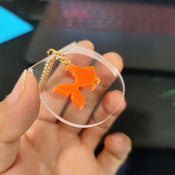 "Etheline" Goldfish Pendant Necklace width=100 