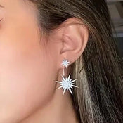 "Octavia" Eight Star Earrings width=100 