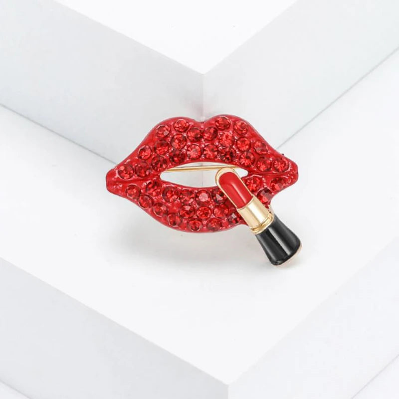 "Aurielle" Lipstick Brooch