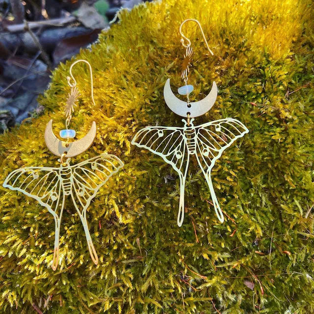 "Luminisse" Moth Earrings Collection