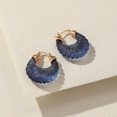 "Astriva" Art Deco Hoop Earrings
