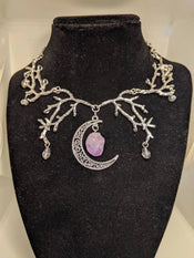 "Hathoria" Moon Choker Necklace width=100 