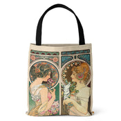 "Verena" Mucha Canvas Tote Bag width=100 