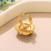 "Aurellia" Green Bee Ring width=100 