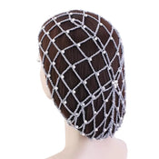 "Phyllida" Pearl Mesh Snood Hat width=100 
