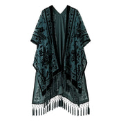 "Cyrene" Boho Wool Shawl width=100 