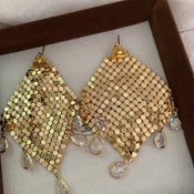 "Vespera" Flash Tassel Earrings width=100 