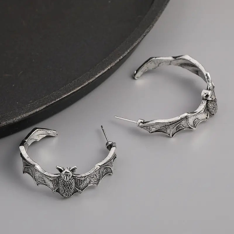 "Roslenne" Dazzling Bat Earrings