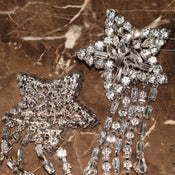 "Elladine" Star Dangle Earrings width=100 