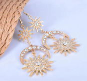 "Saphira" Rhinestone Drop Earrings width=100 