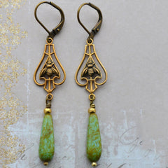 "Harley" Bees Dangle Earrings