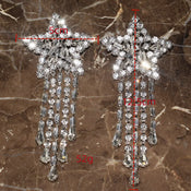 "Elladine" Star Dangle Earrings width=100 