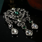 "Praetia" Court Rhinestone Brooch width=100 