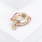 "Aurielle" Lipstick Brooch width=100 