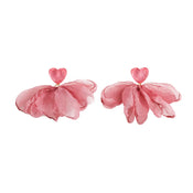 "Roselle" Pink Flower Drops width=100 