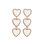 "Vinoria" Wine Heart Earrings width=100 