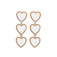 "Vinoria" Wine Heart Earrings
