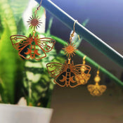 "Luminisse" Moth Earrings Collection width=100 