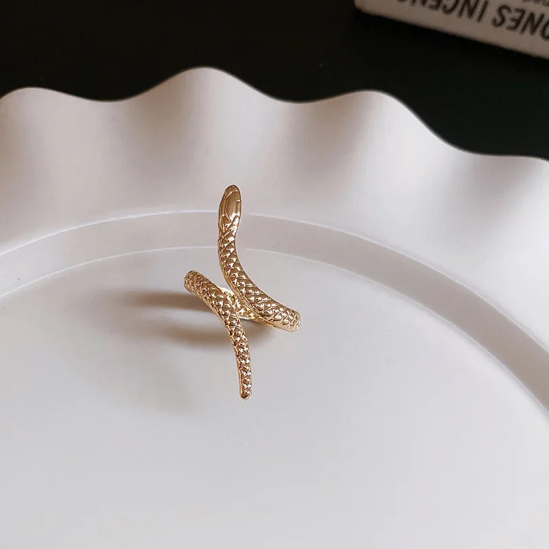 "Ethelaira" Snake Bracelet Ring Set